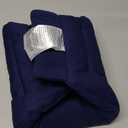 SunnyBay Microwave Heating Pad, Microwavable Moist Hot or Cool Bean Bag Wrap for Neck, Shoulder, Knee, or Back Pain with Fastening Straps, 10x18 Inch Heating Area, 2.8 Lbs, 58 Inches (10x18 Lowerback Regular - Navy Blue)