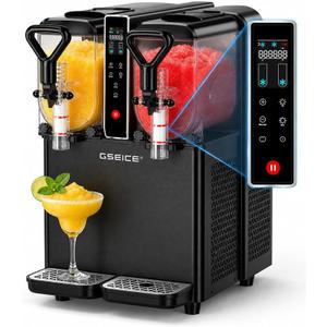 GSEICE 8L/2.1Gal Slushie Machine for Commercial & Home Use | Frozen Drink Maker for Slushy,Margaritas,Frappés,Milkshake and More