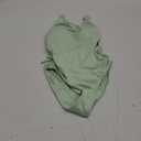 Milumia Girl's One Piece Ribbed Knit Swimsuit Ruched Knot Scoop Neck Bathing Suit Z Mint Green 11-12 Years