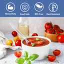 SACATR 1000 Count Clear Plastic Spoons Bulk - Plastic Silverware Spoons Heavy Duty, Premium Disposable Spoons, BPA-Free, Heat Resistant, Suitable for Parties, Events, and Everyday Use