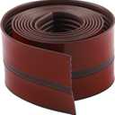 Non-Slip Stair Edge Trim 10FT Vinyl Rubber Stair Nosing Protector Waterproof Self-Adhesive Stair Nose Molding for Indoor Outdoor Steps Tile Wood Marble Metal Glass (Brown)