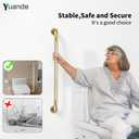 32 Inch Brushed Gold Grab Bars for Shower with Anti-Slip Knurled Grip
