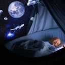 HD Moon Projector Shooting Star Manual Focus,Romantic LED Night Light Bedroom Atmosphere Projection Decoration