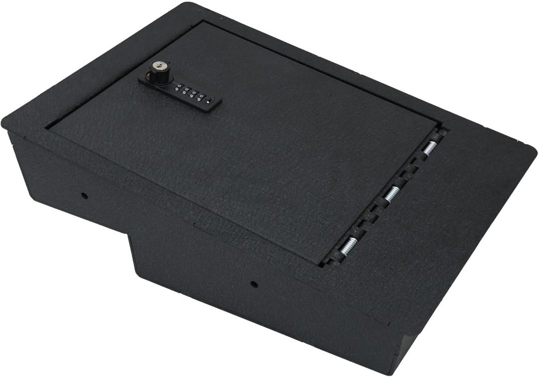 Underseat Console Safe Vault - KEREN Safe Box Compatible with Chevrolet Silverado/GMC Sierra 1500 2014-2018, Silverado/GMC Sierra 2500 3500 Series 2015-2019 with Underseat Console Bench Seats.