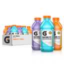 Gatorlyte Rapid Rehydration Electrolyte Drink, 3 Flavor Variety Pack 2.0, 20 fl oz Bottles (12 Pack), Specialized Blend of 5 Electrolytes, Lower Sugar, No Artificial Sweeteners, No Flavors, Gatorade (EXP 09/05/26)