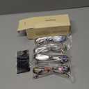 Gaoye 4-Pack Readers for Women, Blue Light Blocking Reading Glasses, Stylish Reading Glasses for Women in 4 Patterns (Flowers)