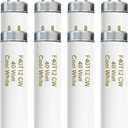 Konideke 8-Pack F40T12/841 Fluorescent Light Bulbs, 40W T12 Cool White 4100K, 48-Inch (4-Foot) Linear Tube, G13 Bipin Base