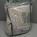 98 Inch Beige Linen Pinch Pleated Curtains 2 Panels for Living Room Bedroom Memory Training Shaped Semi Sheer Light Tan Pinch Pleat Drapes with Hooks Rings Light Filtering Window Curtain 50x98