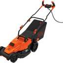 BLACK+DECKER Electric Lawn Mower with Bike Handle, 15-Inch, 10-Amp, Corded (BEMW472BH)