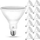 Energetic LED PAR38 Outdoor Flood Light Bulb Home Residential Patio Driveway Light, PAR38 LED Bulb, 2700K Soft White Dimmable, 100W Equivalent 12.5W, Wet-Rated, 1050 Lumen, E26 Base, ETL, 12 Pack