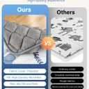 Baby Play Mat, Non-Slip Baby Mat for Floor, Soft Thicker Playpen Mat, Portable Playmat, Crawling Mat for Babies, Toddlers & Infants to Play and Learn 50"x50" (White Blue)