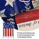 Artofy God Bless America 4th of July Home Decorative House Flag, Garden Yard American Stars Stripes Outside Decor, USA Patriotic Outdoor Large Burlap Decoration Double Sided 28 x 40