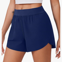 PINSPARK Womens Running Shorts High Waisted Athletic Shorts Quick Dry Exercise Workout Shorts with Mesh Liner Size XL