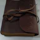 Leather Journal Notebook for Men & Women Daily Vintage Leather Bound Journal Travel Notebook 290 Lined Paper Diary Writing Journal Travelers Scrapbook Poetry Sketchbook Leather Gifts with Pen Holder (8 x 6)