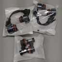 JEAZONFA Fit For (2007-2018) Nissan Altima Light Bulbs, Hi & Lo Beam Bulbs+ Fog Lights Bulbs Kit, 6500K White, Plug and play, Pack of 6