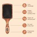 Wet Brush Paddle Hair Brush,Traditional Wood-Ultra-Soft IntelliFlexDetangling Bristles with AquaVentDesignForSpreading HairTreatmentsEvenly-Pain-Free Hair Brush For Women & Men,Shine Traditional Wood (1 Count (Pack of 1))