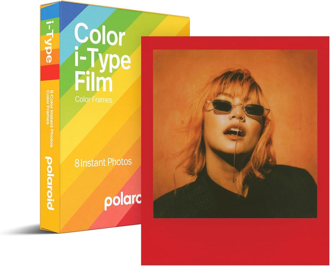 Polaroid Color Film for I-Type - Color Frames Edition (6214) (8 Photos (Pack of 1))