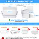 [2 PACK] UPGRADED WPW10493524 W10493524 Refrigerator Door Shelf Bin Compatible With Whirlpool Refrigerator Gallon Door Shelf AP6022277 PS7320762 WRF736SDAM WRF736SDBA Door Shelf