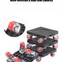 Heavy Furniture Mover Lifter with Extension Bar and 4-Wheel Furniture Dollies, 440 lbs Load Capacity, Furniture Moving Tool Set