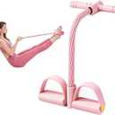 6-tube Multifunction Tension Rope,Pedal Resistance Bands with Handle,Abdominal Exercise Tension Rope,Sit Up Pull Rope,Full Body Home Workout Equipment for Arms,Abs,Slimming