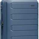 Traveler's Choice Pagosa Hardshell Expandable Luggage with Spinner Wheels, Slate Blue, 22-Inch Carry-on