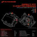 A-Premium Front Left and Right Side Disc Brake Caliper with Bracket x 2