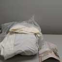 Natural Blackout Linen Curtains 96 Inch Length 60 Inch Wide for Sliding Door Pinch Pleated Back Tab Black Out Drapes Farmhouse Rustic Room Darkening Window Curtain Bedroom 96 Inches Long 1 Panel