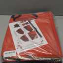 Sattiyrch Christmas Figurine Storage Box & Nutcracker Storage Container, 600D Canvas,Keeps 8 Holiday Figurines,15 Inches,Adjustable Area & Pockets for Decorations