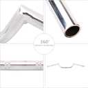 AnXin Motorcycle 7/8" Handlebar Cafe Racer Ace Clubman Style Handlebars 22MM Universal For Bobber Custom Application Chrome