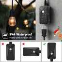 Brightown Christmas Tree Remote Control with Magic Wand - Wireless Light Switch for Kids to Turn On Lights, 50-80 Ft Range, Plug in with Music & Flashing Lights for Xmas Decor