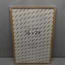 16x24 Frame, Solid Oak Wood 16x24 Poster Frame with Mat to 12x18, 24x16 Picture Frames for Wall, Natural Oak 16 x 24 Frame, Set of 1