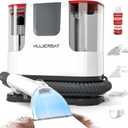 Upholstery Carpet Cleaner, MUJERBAY 12Kpa Portable Spot and Stain Cleaner, Easy Move with Universal Wheels & Handle, 1.18-inch Deep Cleaning Machine for Couch, Stairs, Car and Pet Messes.Red