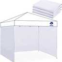 Fanpat Instant Canopy Walls for 8x8 Pop Up Canopy Frame, Waterproof, 99% UV Protection for Outdoor Events, White(3 Pieces Canopy Sidewalls Only, Canopy Not Included)