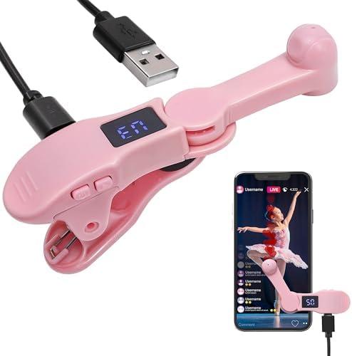 Smart Automatic Screen Clicker Tapper, Fast Click Simulation Continuous Finger Gadget for iPhone for iPad Smart Phone Device Live Streaming Apps Video Live Broadcasts Reward Likes Tasks Games Shopping-Pink