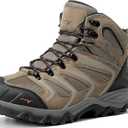 NORTIV 8 Men's Ankle High Waterproof Hiking Boots Outdoor Lightweight Shoes Trekking Trails Armadillo (14 Wide)