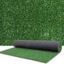 Artificial Grass Outdoor Indoor, 4 FT x 6 FT Faux Turf Lawn, 0.4" Artificial Grass Rug for Patio, Rug Synthetic Grass Mat with Drainage Holes
