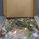 20 Inch Easter Wreath for Front Door Spring Flower Wreath with Colorful Eggs Easter Decorations for Gifts Party Holiday Home Wall Window