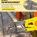 DOWELL14" Bolt Cutter, Small Mini Bolt Cutter for Wire with Soft Rubber Grip, Chrome Molybdenum Steel Blade (14")