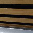 Geelin 8 Pcs 3D Wood Wall Panels Peel and Stick Self Adhesive Wood Slat Acoustic Textured Panel for Interior Wall Paneling Decor and Ceilings Soundproof 3D Fluted 11.8" x 12.6"(Brown)