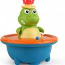 Bath Toys for Toddlers - Light Up Crocodile Fountain with 5 Spray Modes, ABS Plastic Bath Toy for Bathroom & Swimming Pool