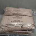 PHF Luxury Velvet Quilt Set Queen Size – 3PCS Ultra Soft Quilted Comforter Alternative with Striped Channel, Cozy Quilted Bedspread, 1 Coverlet with 2 Matching Shams, 90" x 92", Oxford Tan