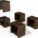 Fortress Inspire Railing Straight Brackets (Box of 4) (Black)