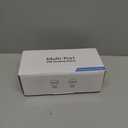 100W Charging Station for Multiple Devices, 10-Port USB Fast Charging Station with Adjustable Dividers & 10 Cables- Multi Device Organizer Charging Dock for iPhone, iPad, Tablets & More(White)