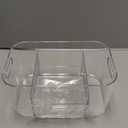 STORi Bliss Clear Makeup Organizer for Countertop, Divided Bathroom Organizer & Storage Drawer, Makeup Brush Holder, Cosmetic & Nail Polish Organizer, Made in USA