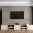3yecao 48"79" Long Size Extra Wide Thick Light Brown Grey Concrete Vinyl Wallpaper Peel and Stick Waterproof Gray Concrete Contact Paper for Countertops DIY Matte Textured Cement Wall Tile Stickers