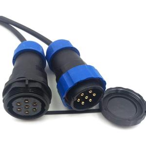 SD28 7Pin Pair Aviation Cable Connector,Male Plug and Female Socket, IP67 Waterproof Power Connector (7-Pin, Pair-Plug(Male)&Socket(Female))