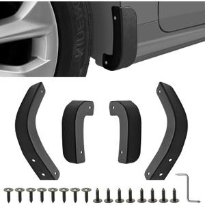 Mud Flap Delete for 2019-2025 Chevy Silverado 1500-13002 Mud Guards Compatible with Chevrolet Silverado 1500 Accessories Front & Rear Mudflap Replacement Kit