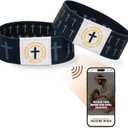 2 x DuduCraft Cross Christian Prayer Wristband Gifts for Women, Valentines Fathers Mothers day gifts for women, mom, dad, teen, wife - Graduation gift for College, Teacher, Confirmation gift for Teens