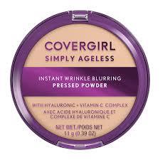 COVERGIRL Simply Ageless Wrinkle Defying Pressed Powder, 225 Buff Beige, 3.9 oz