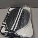 PU Leather Pickleball Bag with Shoe Compartment, Large Pickleball Tote Bags for WomenMultifunctional Pickleball Bags (Small, New White)